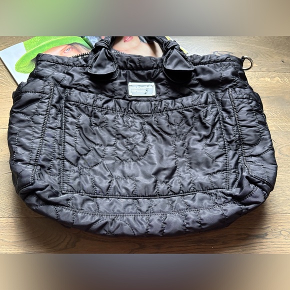 Marc By Marc Jacobs Eliza Nylon Travel Crossbody Tote Bag In Black - Picture 5 of 16